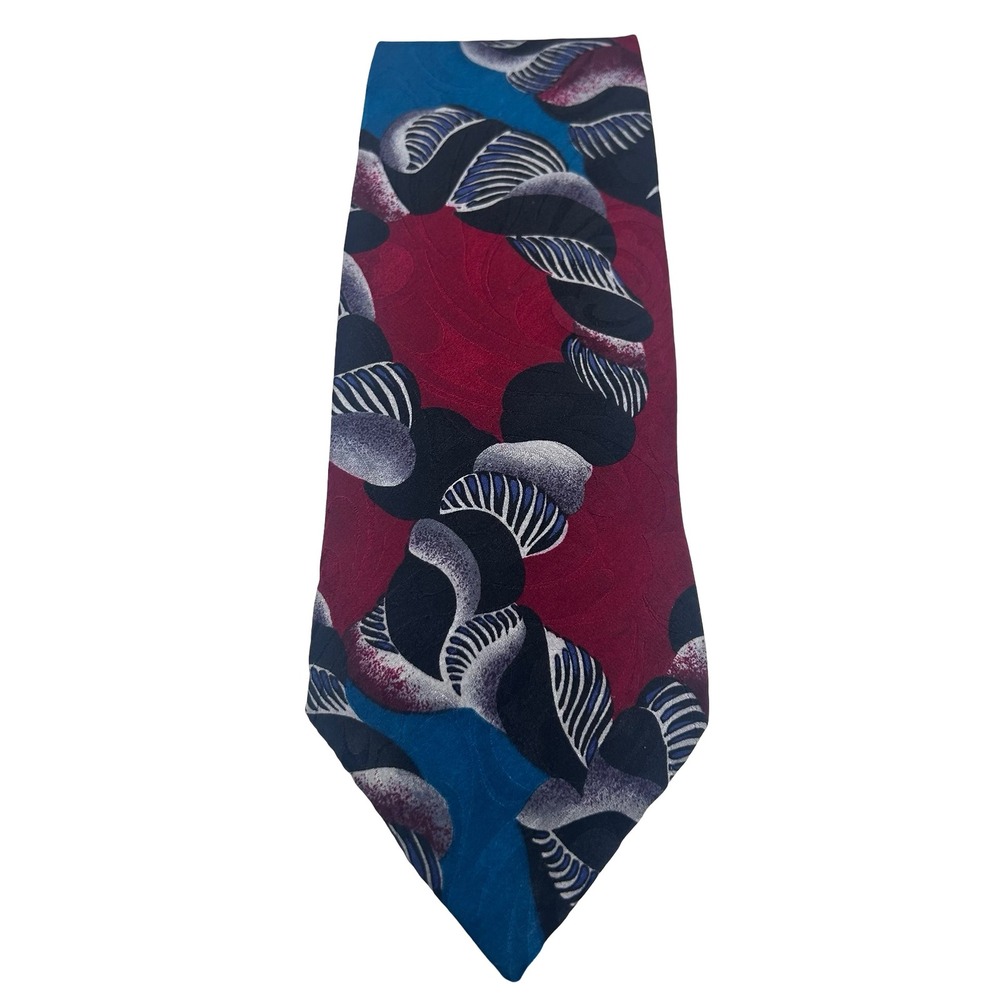 Monsieur Givenchy Vintage Silk Tie 58"‎ x 4" Abstract Designer Menswear Career